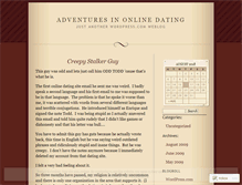 Tablet Screenshot of onlinedatingadventures.wordpress.com