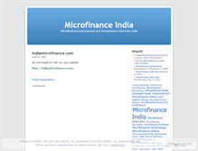 Tablet Screenshot of indiamicrofinance.wordpress.com