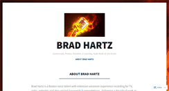 Desktop Screenshot of bradhartzvoicetalent.wordpress.com