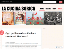 Tablet Screenshot of lacucinastorica.wordpress.com