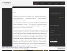 Tablet Screenshot of grace2give.wordpress.com