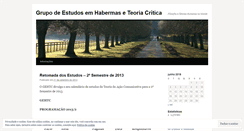 Desktop Screenshot of habermaseteoriacritica.wordpress.com