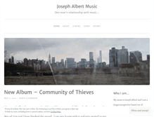 Tablet Screenshot of josephalbertmusic.wordpress.com