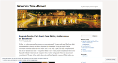 Desktop Screenshot of monicastimeabroad.wordpress.com