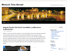 Tablet Screenshot of monicastimeabroad.wordpress.com