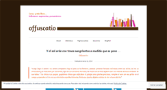 Desktop Screenshot of offuscatio.wordpress.com