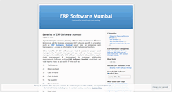 Desktop Screenshot of erpsoftwaremumbai.wordpress.com