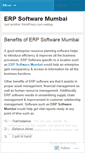 Mobile Screenshot of erpsoftwaremumbai.wordpress.com