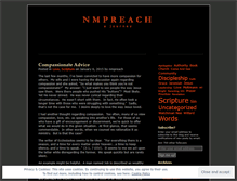 Tablet Screenshot of nmpreach.wordpress.com
