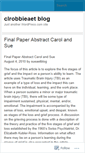Mobile Screenshot of clrobbieaet.wordpress.com
