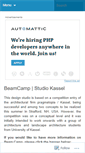Mobile Screenshot of beamcampstudiokassel.wordpress.com