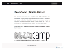 Tablet Screenshot of beamcampstudiokassel.wordpress.com