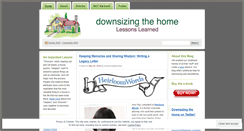 Desktop Screenshot of downsizingthehome.wordpress.com