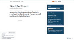 Desktop Screenshot of doublefront.wordpress.com