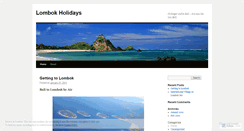Desktop Screenshot of lombokholidays.wordpress.com