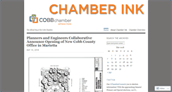 Desktop Screenshot of cobbchambermembernews.wordpress.com