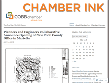 Tablet Screenshot of cobbchambermembernews.wordpress.com