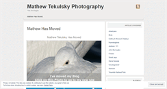 Desktop Screenshot of mathewtekulskyphotography.wordpress.com