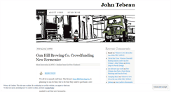 Desktop Screenshot of johntebeau.wordpress.com