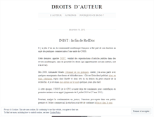 Tablet Screenshot of droitsdauteur.wordpress.com