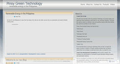 Desktop Screenshot of pinoygreentech.wordpress.com