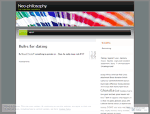 Tablet Screenshot of neophilosophy.wordpress.com