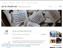 Tablet Screenshot of eatinbreatheout.wordpress.com