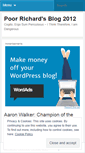 Mobile Screenshot of poorrichardsblog2012.wordpress.com