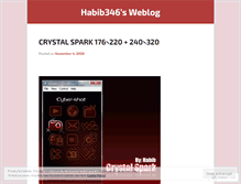 Tablet Screenshot of habib346.wordpress.com