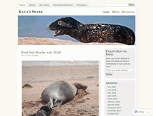 Tablet Screenshot of kauaiseals.wordpress.com