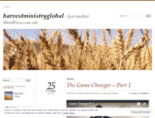 Tablet Screenshot of harvestministryglobal.wordpress.com