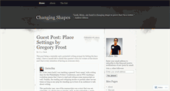 Desktop Screenshot of changingshapes.wordpress.com