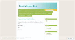 Desktop Screenshot of openingspaces.wordpress.com