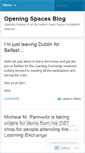 Mobile Screenshot of openingspaces.wordpress.com
