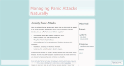 Desktop Screenshot of managingpanicattacksnaturally.wordpress.com