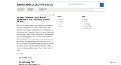 Desktop Screenshot of barricadecollective.wordpress.com