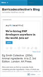 Mobile Screenshot of barricadecollective.wordpress.com
