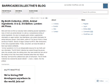 Tablet Screenshot of barricadecollective.wordpress.com