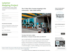 Tablet Screenshot of latymermappingproject.wordpress.com