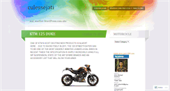 Desktop Screenshot of culessejati.wordpress.com