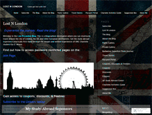 Tablet Screenshot of lostnlondon.wordpress.com