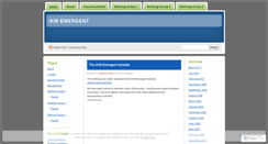 Desktop Screenshot of ikmemergent.wordpress.com