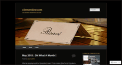 Desktop Screenshot of clementinecom.wordpress.com