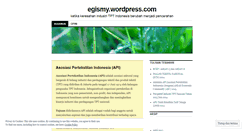Desktop Screenshot of egismy.wordpress.com