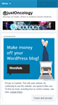 Mobile Screenshot of justoncology.wordpress.com