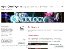 Tablet Screenshot of justoncology.wordpress.com