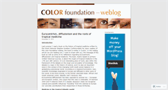 Desktop Screenshot of colorfoundation.wordpress.com