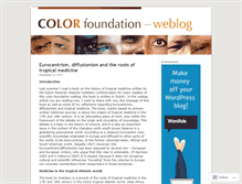Tablet Screenshot of colorfoundation.wordpress.com