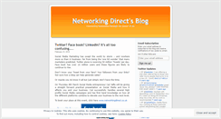 Desktop Screenshot of networkingdirect.wordpress.com