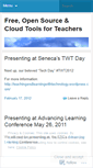 Mobile Screenshot of opensourcecloudtoolsforteachers.wordpress.com